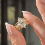 🔥90% OFF Flash Sale:The Royal Marquise: Heritage Gold Moissanite Statement Ring