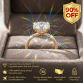 🔥90% OFF Flash Sale:The Crown Jewel: Brilliant Round Moissanite Pavé Ring