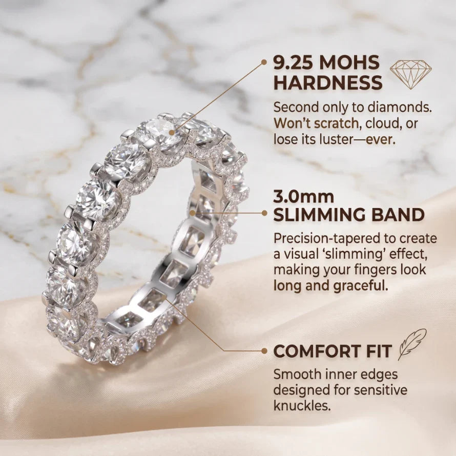 🔥 Final Flash Sale: 90% OFF-The Timeless Elegance - Premium Moissanite Eternity Band🔥