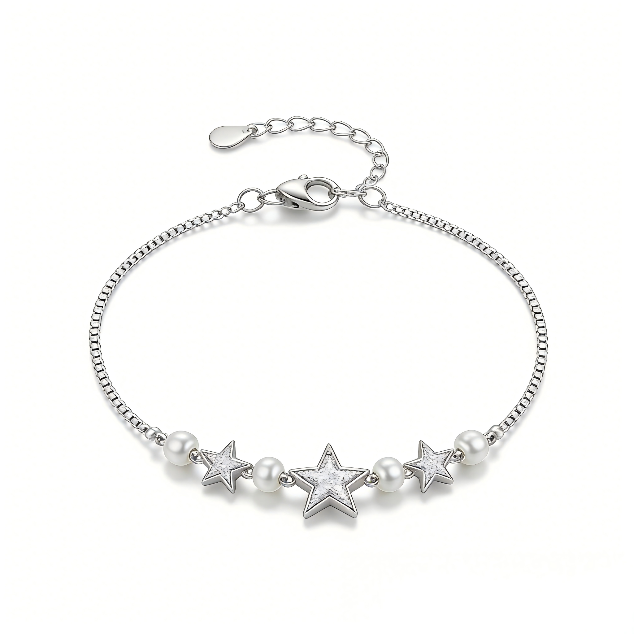 Triple Star Pearl Bracelet